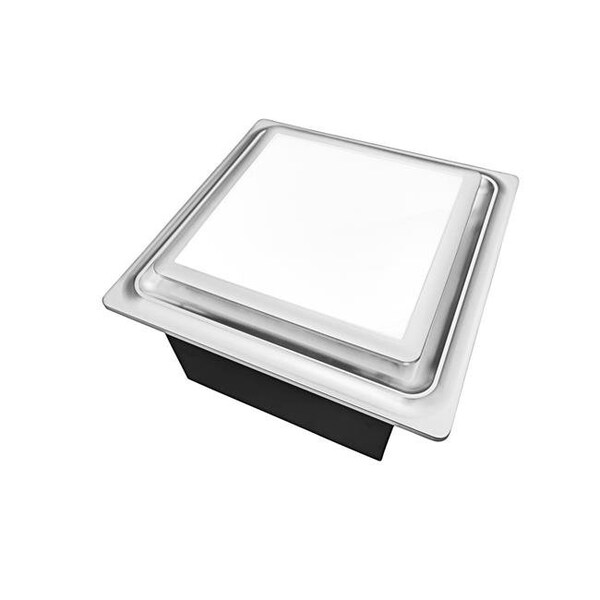 Aero Pure Aero Pure ABF110L5SN 110 CFM Quiet Energy Star Bathroom Fan with LED Light & Night Light - Satin Nickel ABF110L5SN - main
